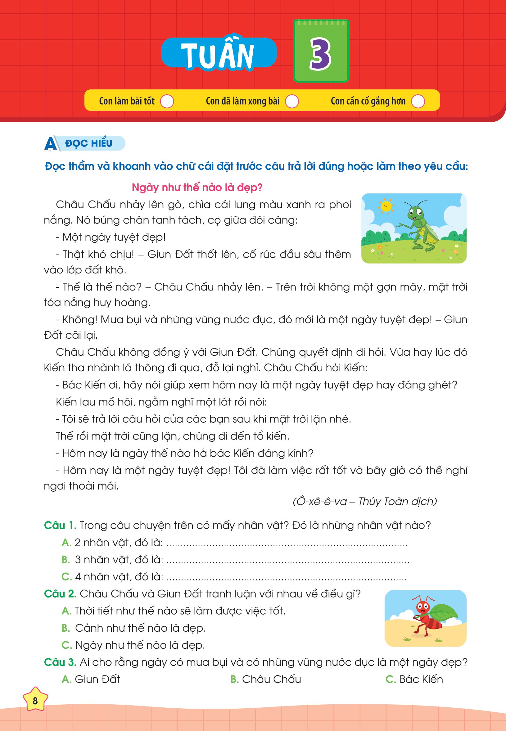 Phiếu Bài Tập Cuối Tuần Tiếng Việt 3 _MEGA