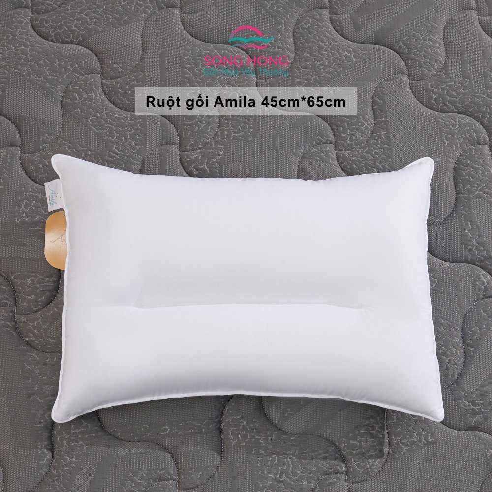 Ruột gối đơn 45x65cm cao cấp Sông Hồng Amila - Hàng chính hãng
