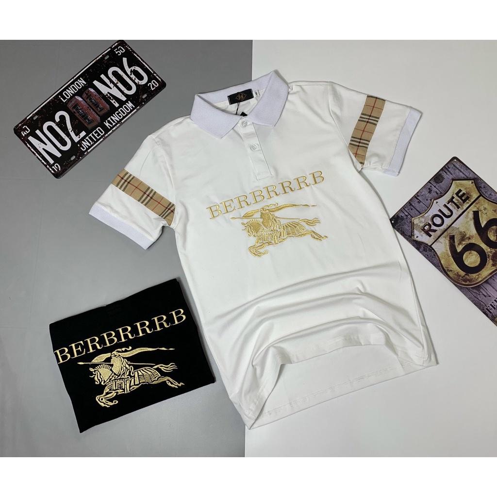 Áo Thun Nam Ngắn Tay Có Cổ Bẻ Polo Thêu LoGo