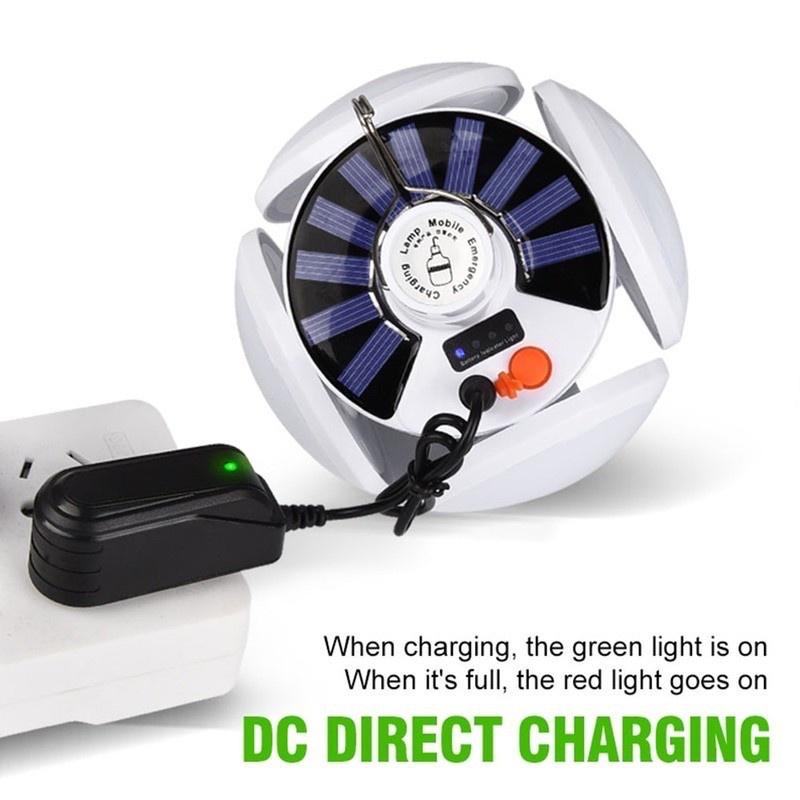 Đèn Led Cắm Trại Năng Lượng Mặt Trời Có Móc Treo Tiện Dụng