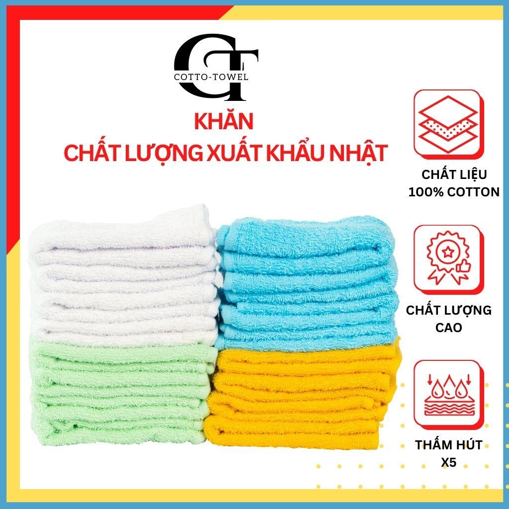 Khăn mặt Cao cấp 100% Cotton Mềm mịn, thấm hút HÀNG XUẤT NHẬT