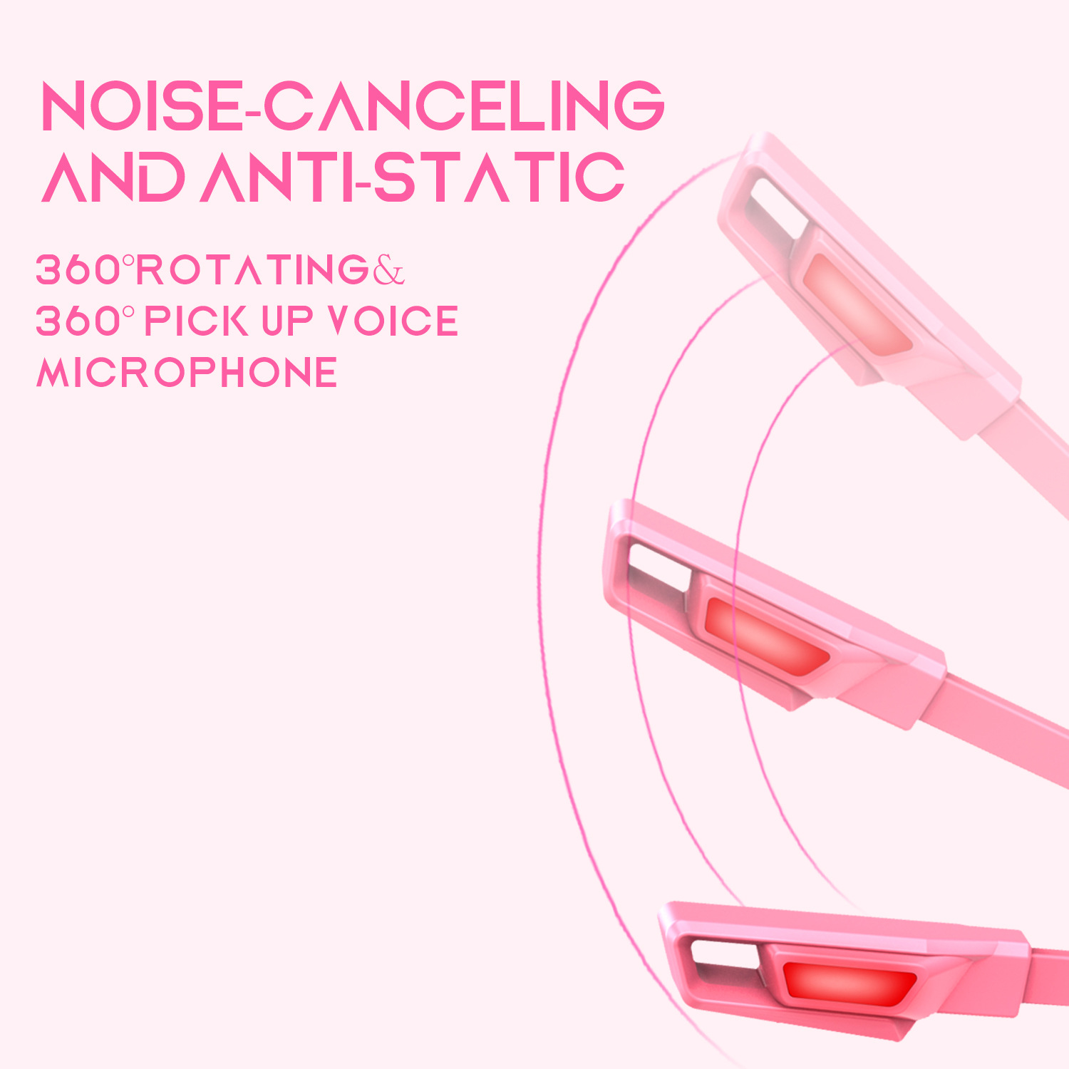 Tai nghe gaming chụp tai (Headphone Gaming) cho game thủ cao cấp A30 phiên bản màu hồng version 7.1 có mic - Hàng nhập khẩu