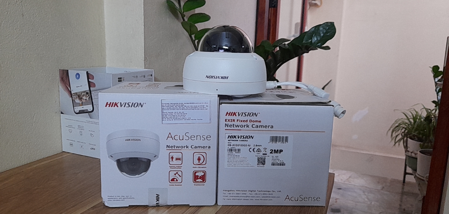 Camera IP Bán Cầu HIKVISION DS-2CD2123G2-IU 2MP, DS-2CD2143G2-IU 4MP,DS-2CD2163G2-IU 6MP Tích Hợp Mic, chuẩn nén H265+ - Hàng Chính Hãng