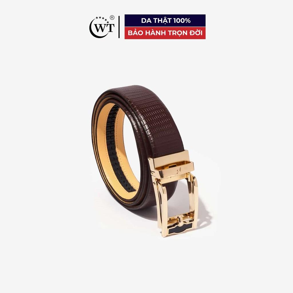 Thắt Lưng Nam Da Bò Cao Cấp Màu Nâu, Màu Đen WT Leather 1437.1, 1437.2