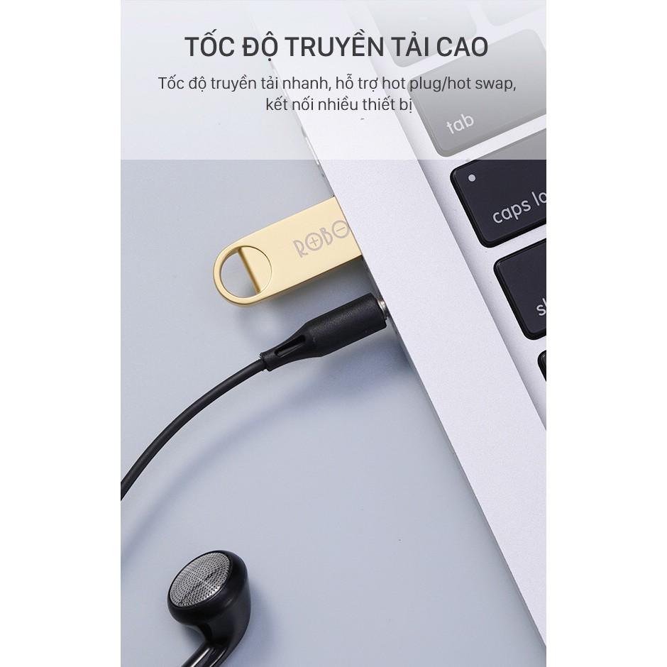 USB Thiết Bị Lưu Trữ 16GB/32GB ROBOT RF316/332 Flash Drive Kim Loại Siêu Nhẹ Kết Nối Nhanh - Hàng Chính Hãng