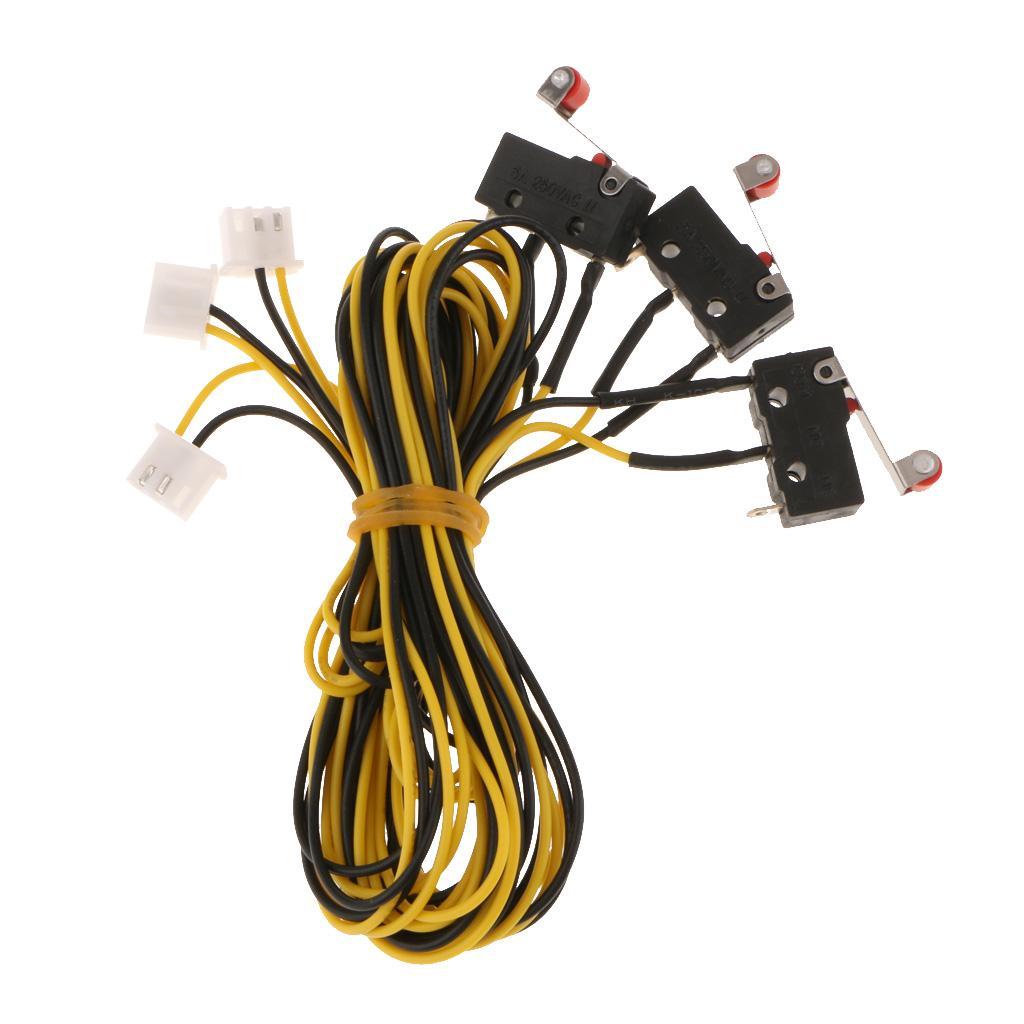 3D Printer Momentary Mechanical Limit Switch 250V 5A with Long Cable 600mm