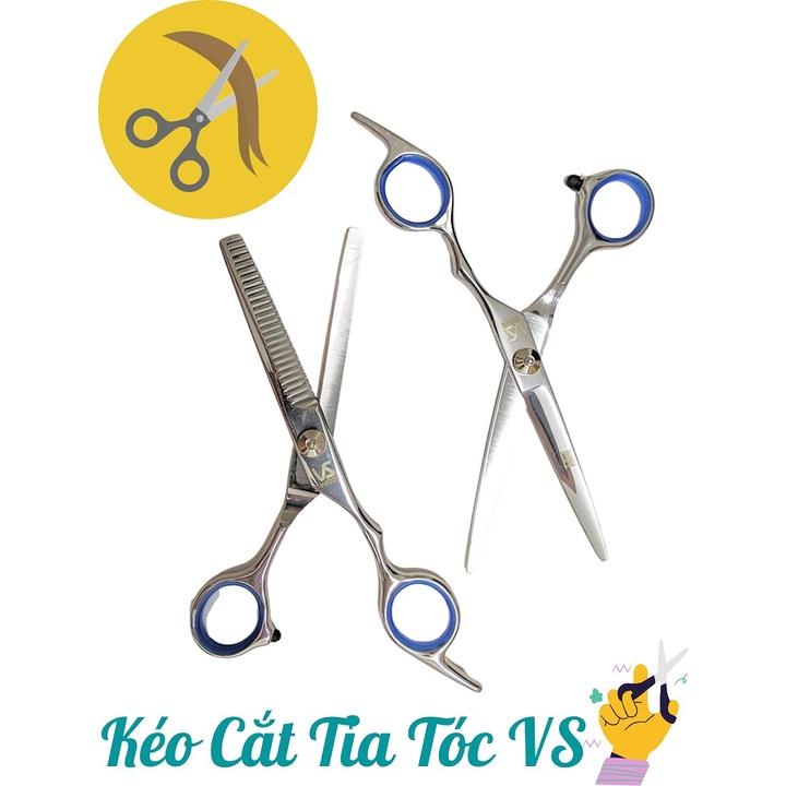 Kéo Cắt Tỉa Tóc Ốc Trắng Cao Cấp Thép Không Gỉ