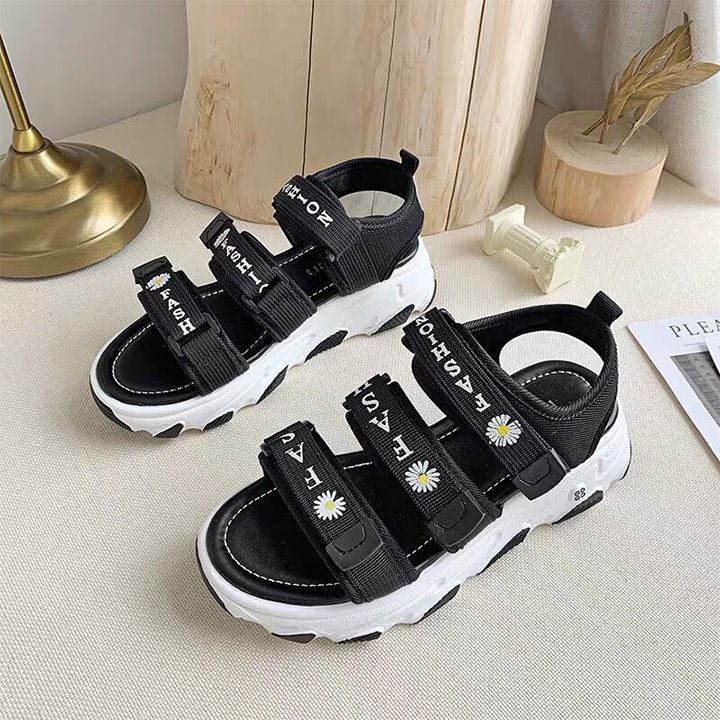 Dép quai hậu sandals  nữ thời trang kiểu dáng hoa cúc trẻ trung phong cách - dép nữ thời trang mới FS2