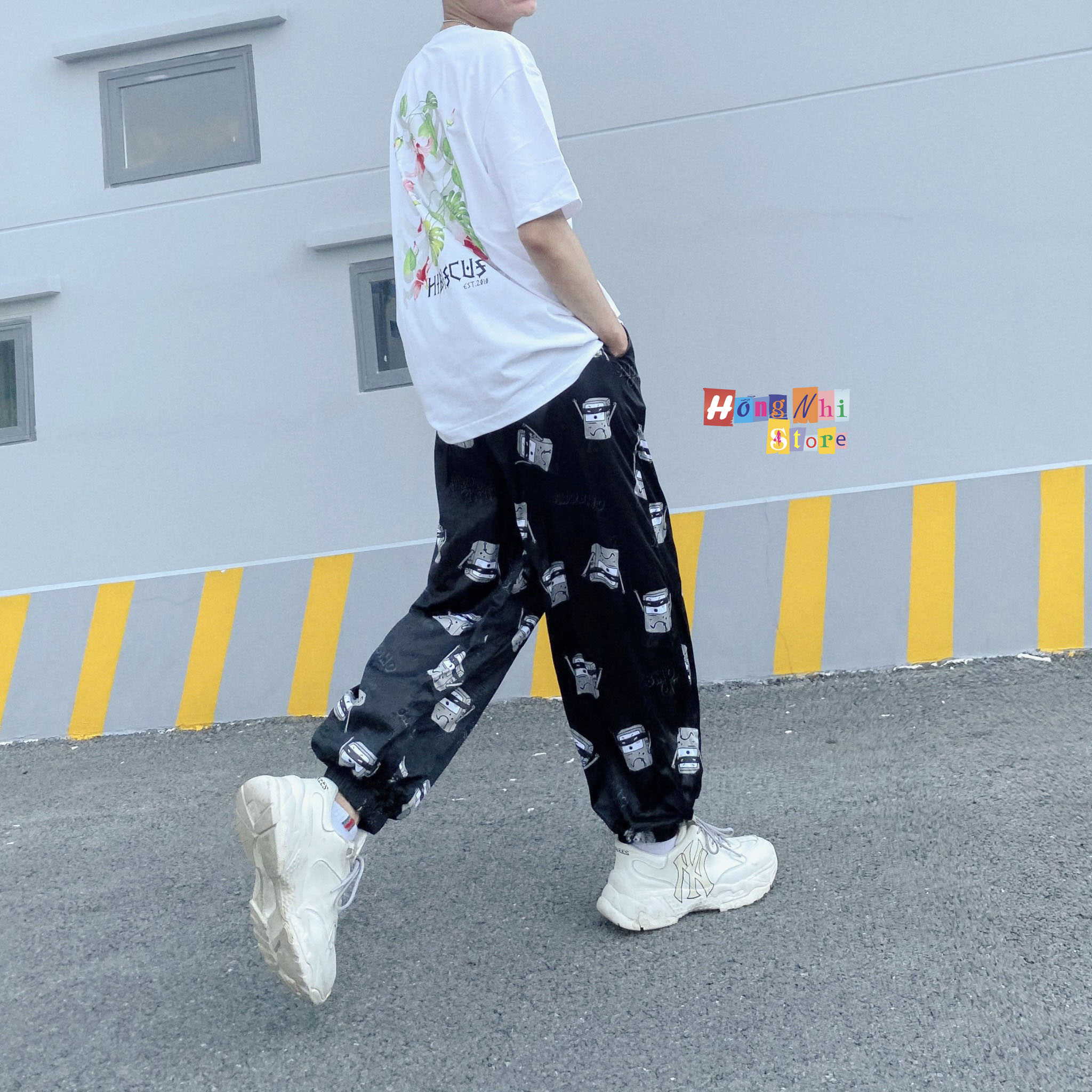 Quần Cartoon Pant V2 Unisex, Quần Hoạt Hình Dài Bo Lai Dáng Rộng - MM