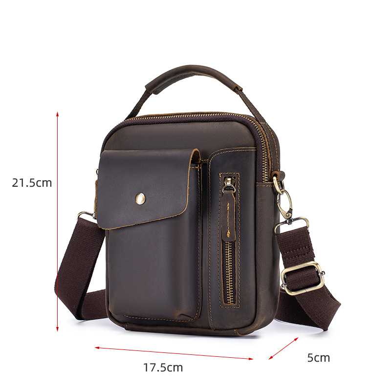 Túi đeo chéo nam DA BÒ THẬT cao cấp phong cách mới – BEE GEE DCN9414