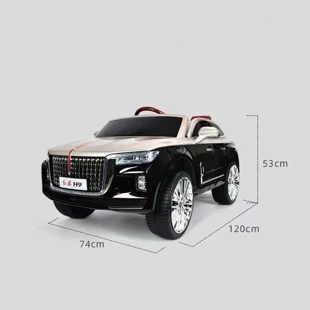 Xe oto điều khiển từ xa 4 động cơ 2 ghế ngồi bọc da kết nối USB/Bluetooth bánh chống sóc đèn led