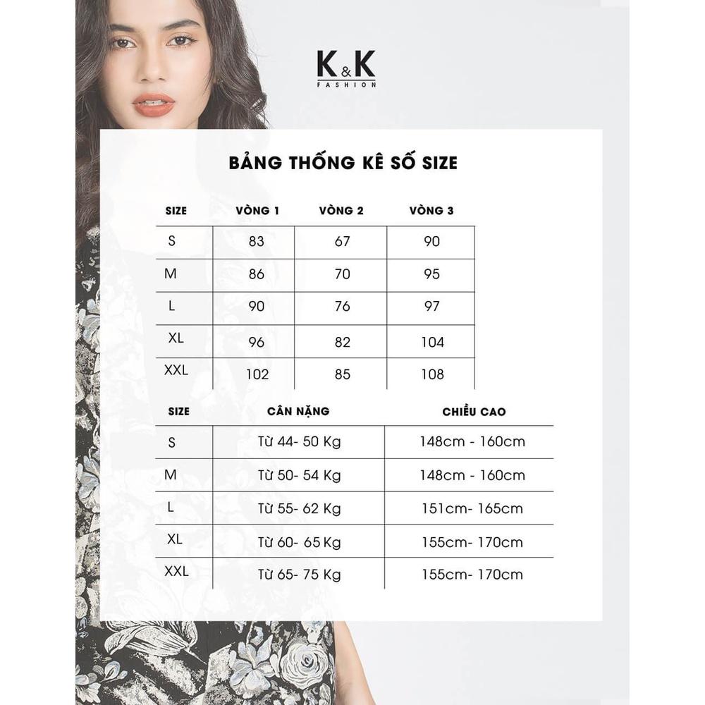 Đầm Xòe Cổ V Vải Tweed K&amp;K Fashion KK130-20 Sát Nách