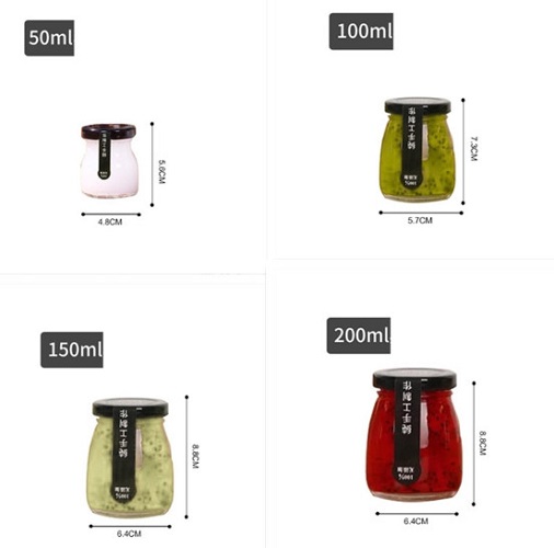 10 Hũ Thủy Tinh Nắp Vặn 100ml | 200ml