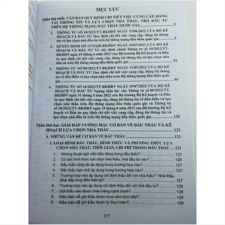 Sách Hướng Dẫn Nghiệp Vụ Đấu Thầu Qua Mạng Quy Định Chi Tiết Đăng Tải Thông Tin Đấu Thầu Trên Hệ Thống Mạng Đầu Thầu Quốc Gia Và Giải Đáp Vướng Mắc Trong Quá Trình Đấu Thầu Mới Nhất - V2211D