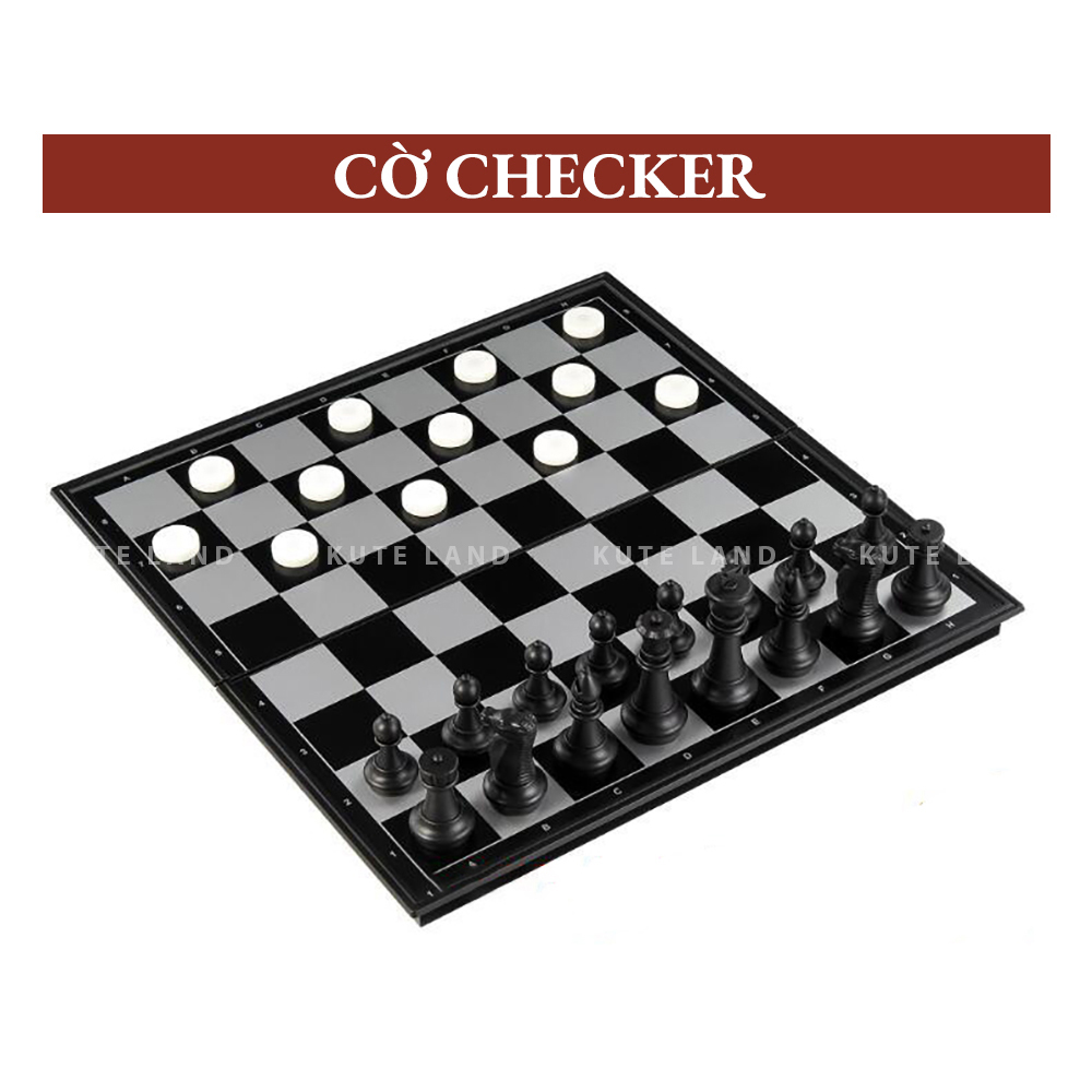 Bộ Cờ Vua Nam Châm 3 Trong 1 32x32 Cm Kết Hợp Cờ Đam Checkers Và Cờ BackGammon