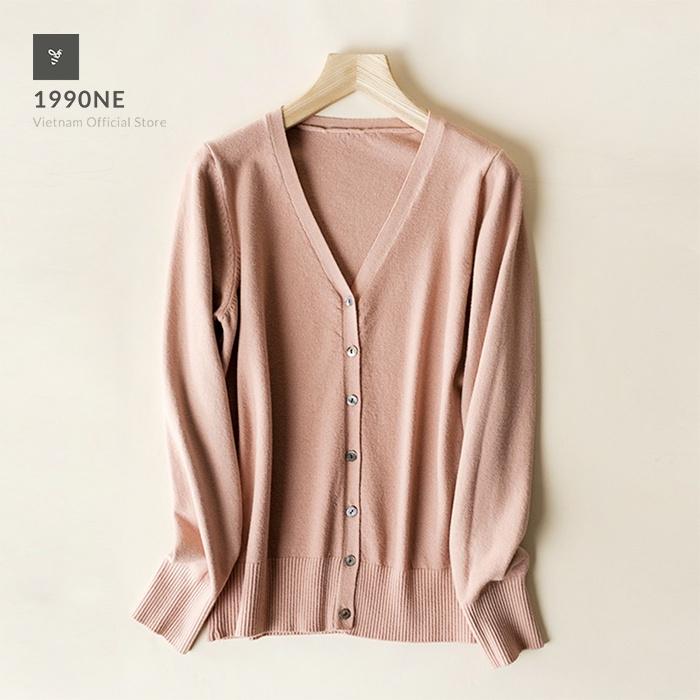 Áo len cardigan nữ LAHSTORE thu đông 2021. Chất len đẹp, cổ chữ V cá tính.