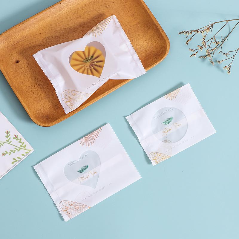 Túi đựng trà, bánh kẹo hoạ tiết Chiếc Lá Trắng hàn nhiệt - VUA BAO BÌ
