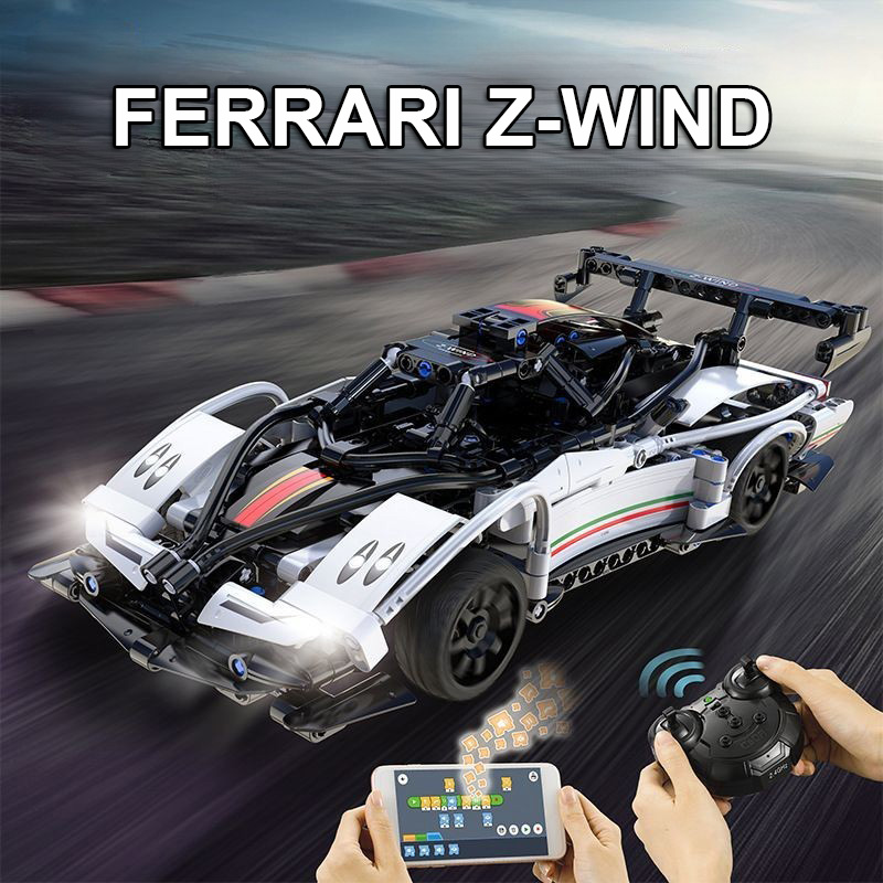 Đồ Chơi Lắp Ghép Xếp Hình Mô Hình Siêu Xe Ferrari Pagani Huayra Z-wind Điều Khiển Từ Xa RC C51054 Với 457 Chi Tiết