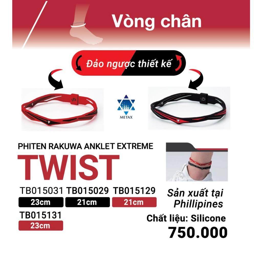 Vòng chân Phiten Rakuwa ankle extreme twist TB015029/TB015129/TB015131