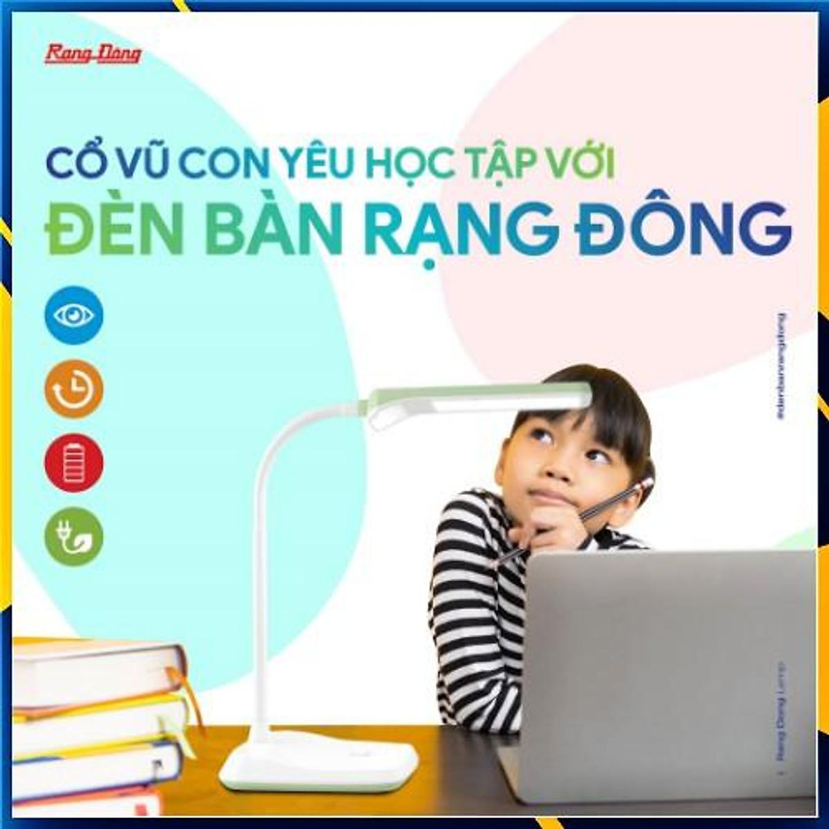 Đèn Học Để Bàn Chống Cận Rạng Đông RD-RL-36.LED - 6W - Hàng chính hãng - Ghi Xám