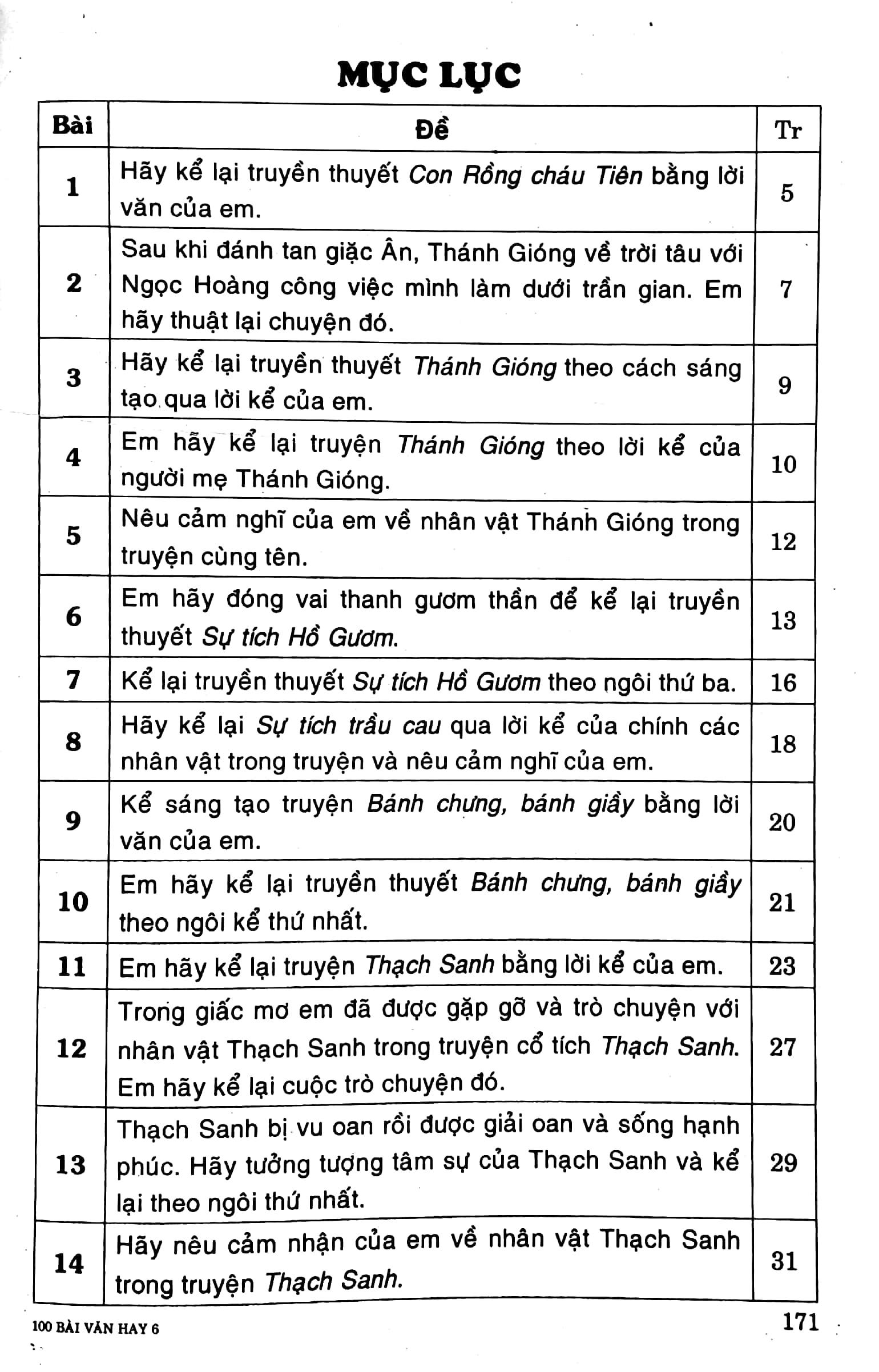 100 Bài Văn Hay - Giúp Em Học Giỏi Văn 6