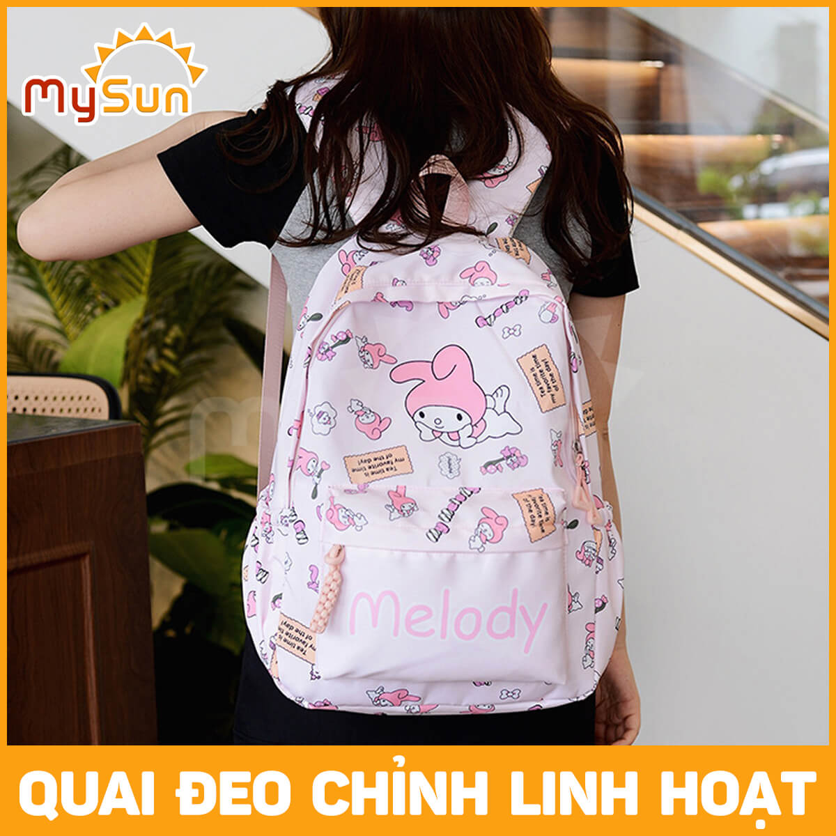 Balo cặp đi học cho bé gái cấp 1 học sinh tiểu học lớp 1 2 3 4 5 balo dễ thương cute