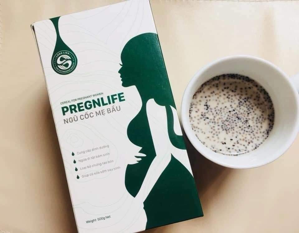 Ngũ Cốc Mẹ Bầu Pregnlife Long Liên (500gr) - Ngũ Cốc Cho Bà Bầu Lolifood - Ngũ Cốc Cao Cấp Siêu Dinh Dưỡng Cho Mẹ Và Thai Nhi - Bổ Sung Omega3, DHA, Canxi, Sắt - Hỗ Trợ Cho Sự Phát Triển Toàn Diện Và An Toàn Của Bé - Chứng Nhận ATVSTP