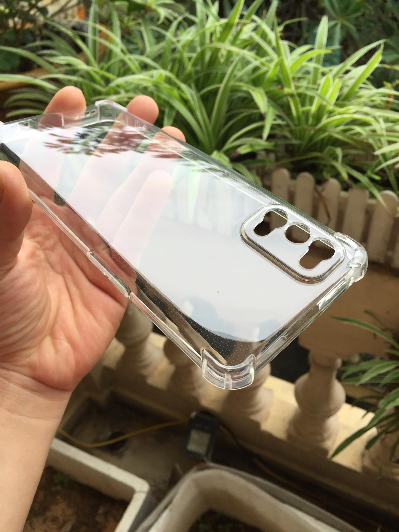 Ốp lưng silicon cho Oppo Realme 7 Pro - chống sốc gờ cao 4 góc trong suốt