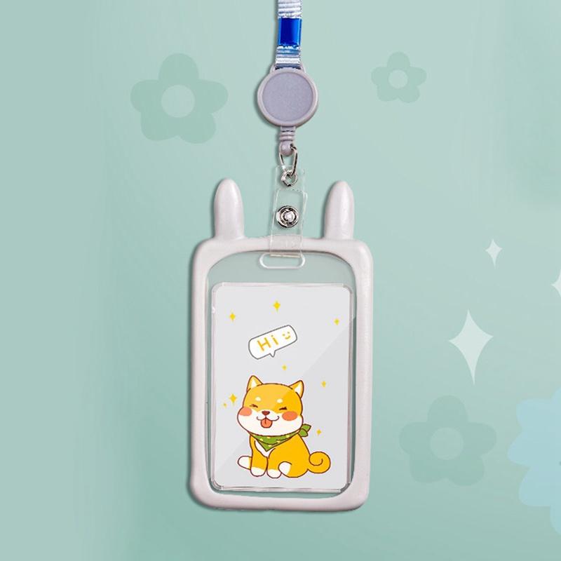 Tmdbyx Dây Đeo Thẻ Học Sinh/Sinh Viên Trong Suốt Mềm Mại Có Thể Thu Gọn 37.7cm