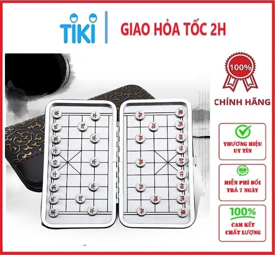 Bàn Cờ Tướng Mini Nam Châm 2 Mặt Tiện Ích