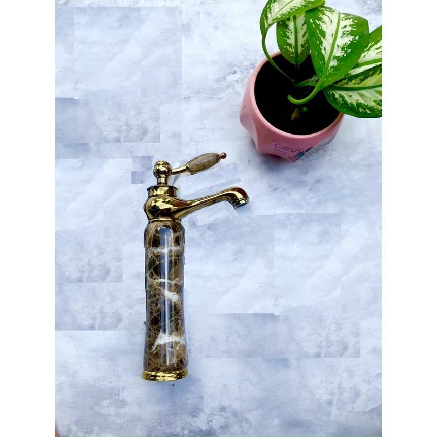 VÒI LAVABO NÓNG LẠNH THÂN BẰNG ĐÁ