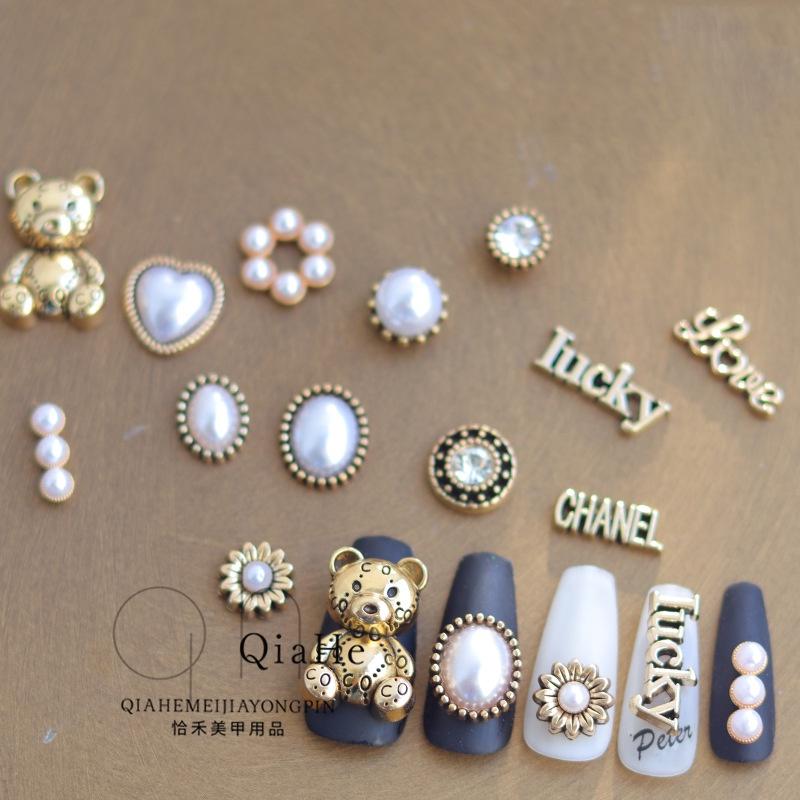Charm Đồng Cổ Điển Cao Cấp Loại 1 | Charm Kim Loại Vintage Trang Trí Móng