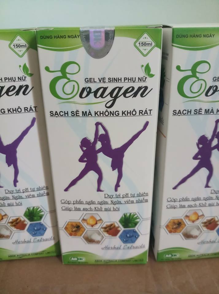 Gel vệ sinh phụ nữ EVAGEN chai 150ml- Duy trì pH tự nhiên.  Ngăn ngừa viêm nhiễm, nấm ngứa . Giúp sạch, khử mùi hôi