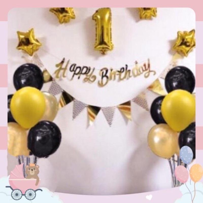 Dây Chữ Happy Birthday Sinh Nhật Tặng Dây Treo Ép Kim Phản Quang Lấp Lánh, Trang Trí