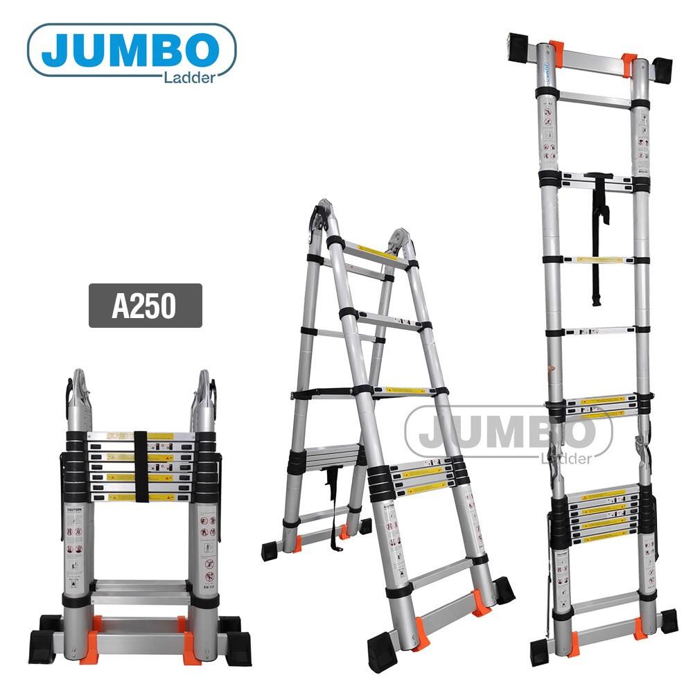 Thang Nhôm Rút Chữ A Cao Cấp 5M JUMBO