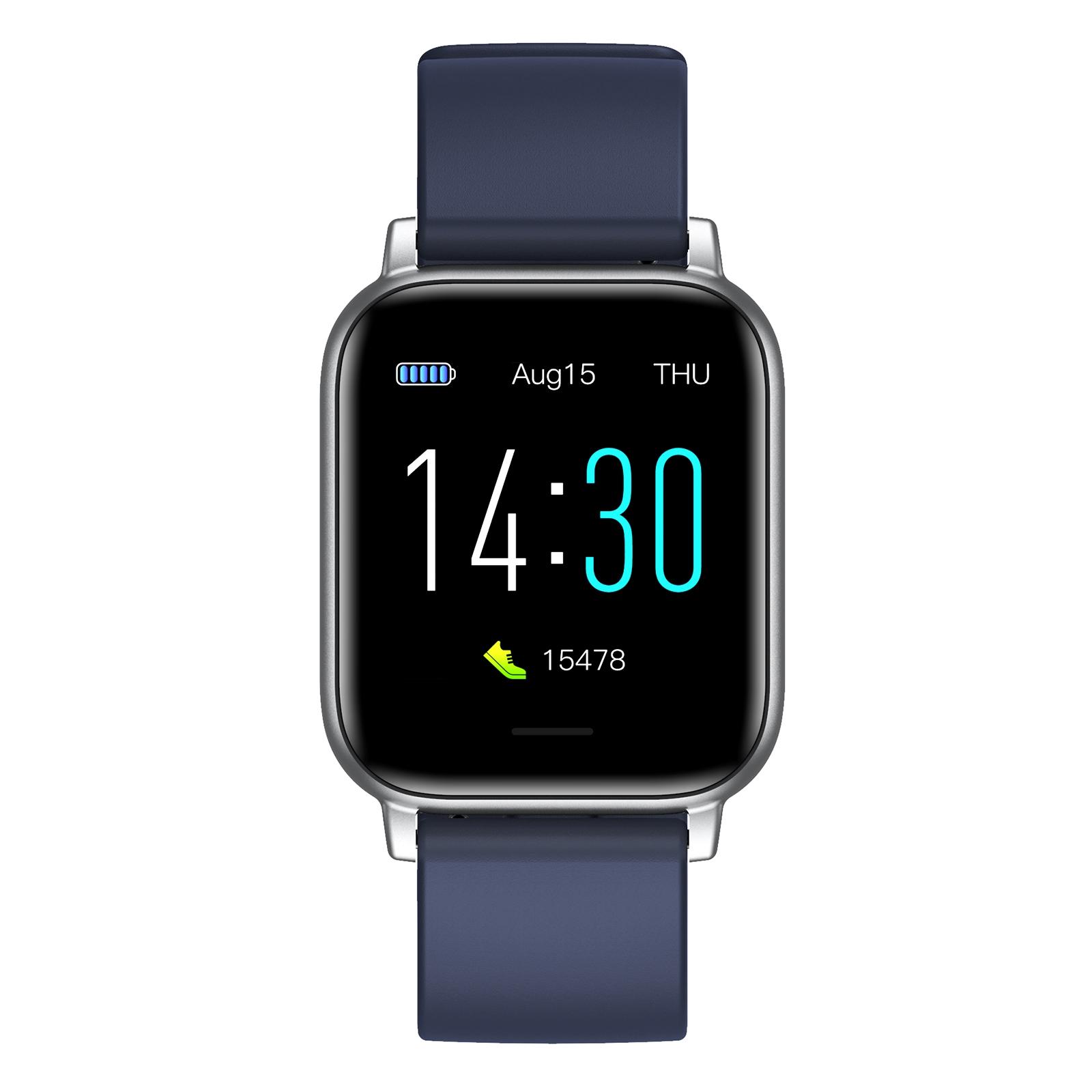 1.3in 2021 Men Fashion Bluetooth 5.0 Smart Watch Sleep Monitor Pedometer Waterproof 170mAh