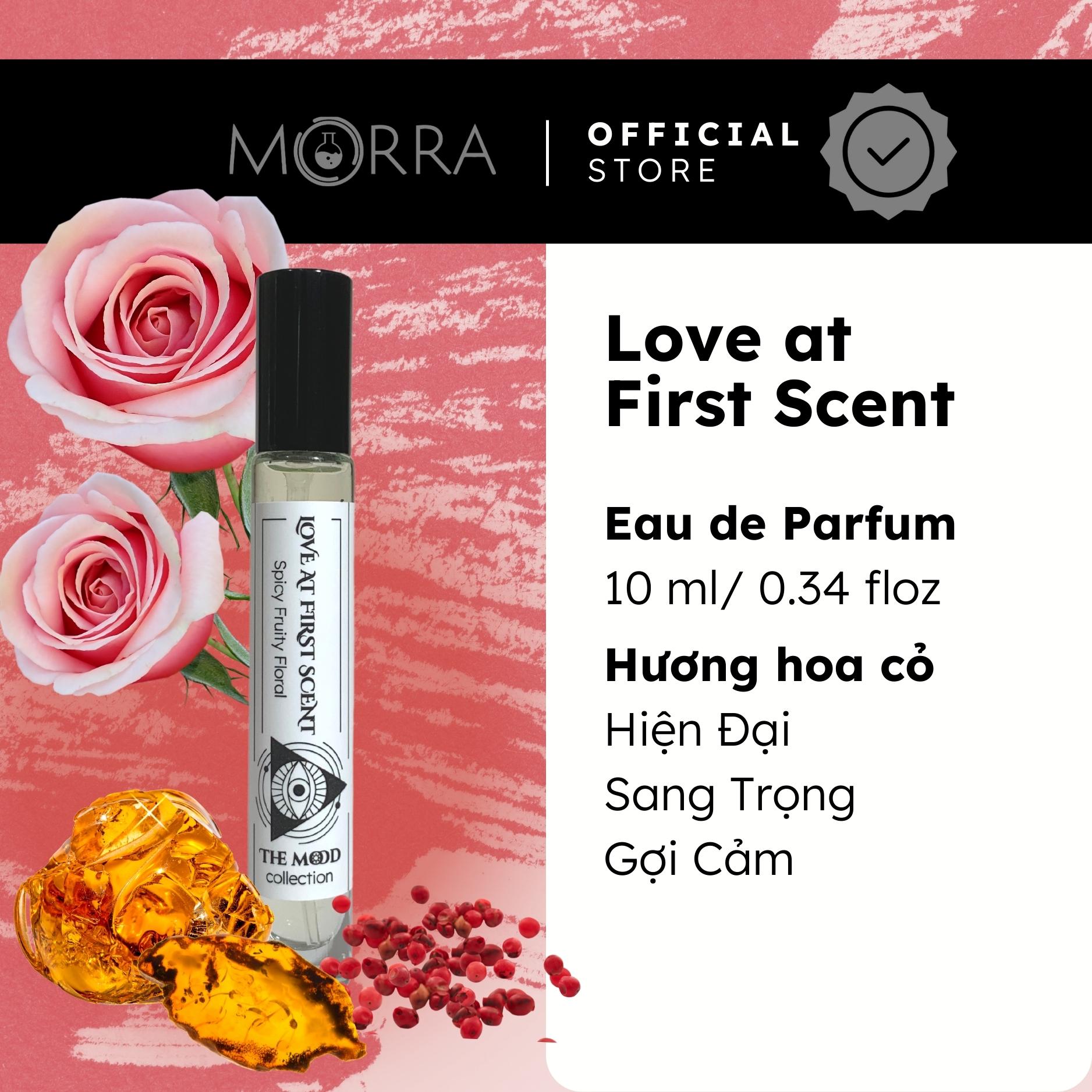 Nước Hoa Nam Nữ Morra Love At First Scent Hương Hoa Cỏ Tươi Mát Thanh Khiết Lưu Hương Lâu 6h - 8h Dung tích 10ml