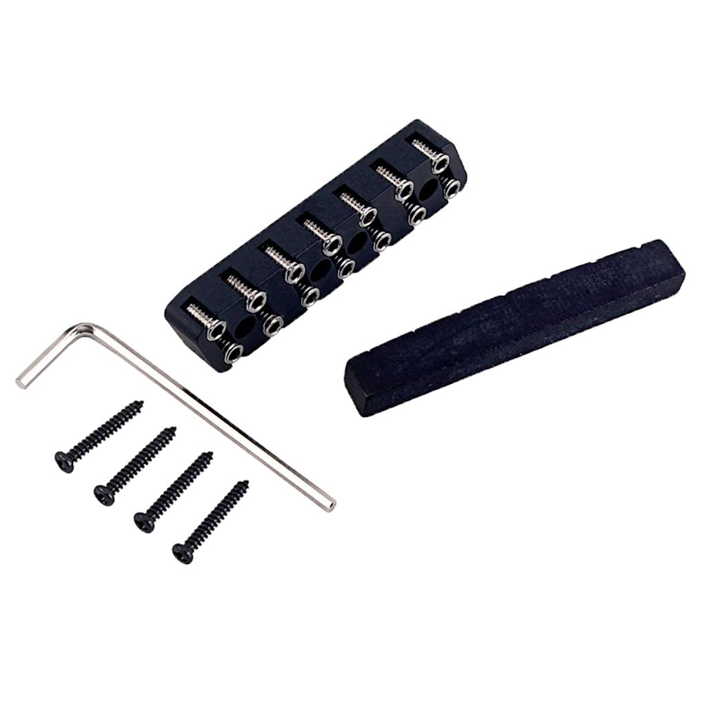 6/7/8 String Headless Guitar Bridge & Slotted Camel Bone Nut For Guitar Accs