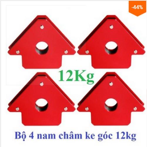 Bộ 4 Cái Ke Nam Châm, Ke Góc Vuông, Ke góc Hít, Ke Hàn Loại 12kg 25LBS, 22kg 50LBS, 33kg 75LBS