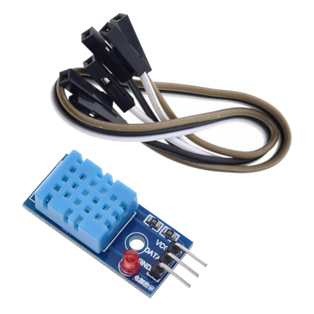 3x Digital DH11 Temp Humidity Sensor Module with Cable for  Kit