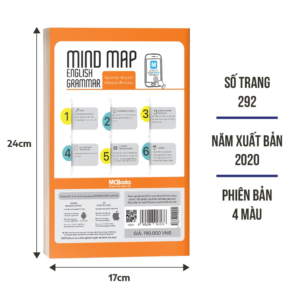 Sách Combo Mindmap English Grammar và Mindmap English Vocabulary - Học Kèm App Online - Sách Học Tiếng Anh