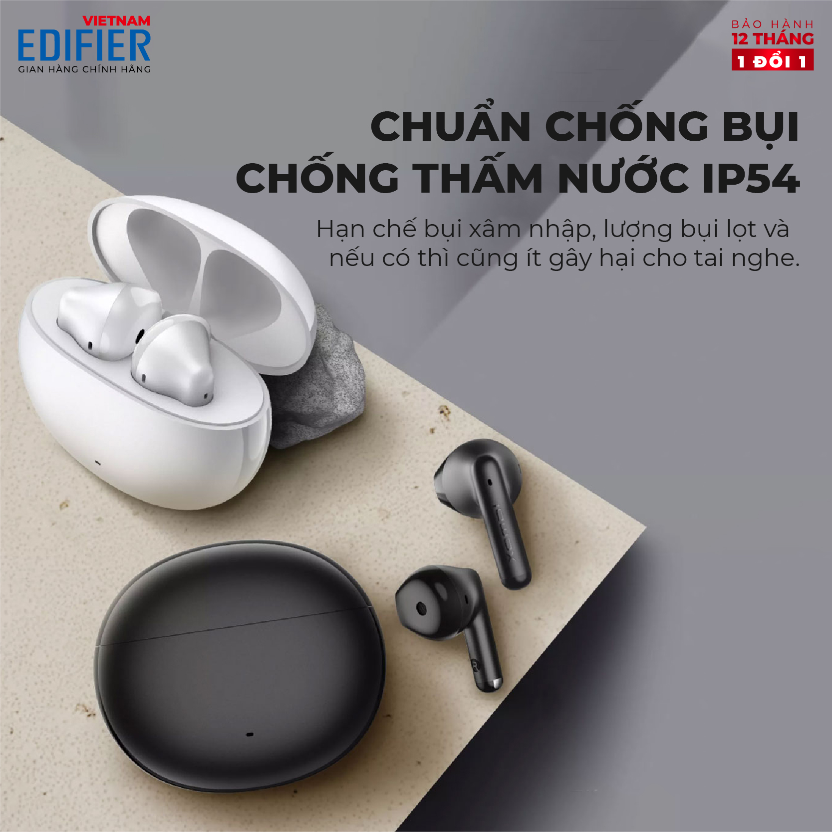 Tai nghe Bluetooth 5.1 EDIFIER X2 Thời lượng pin 28 giờ Chống nước IP54 Chế độ chống ồn chơi game - Hàng chính hãng