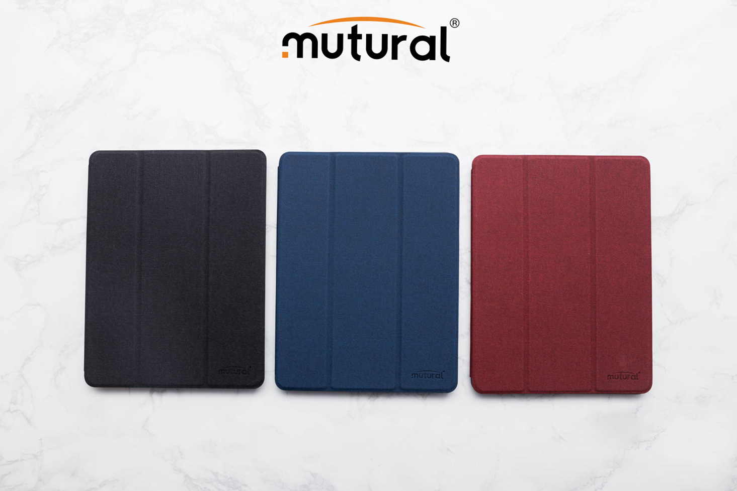 Bao Da Ipad Mini 5 2019 Hiệu Mutural Có Khe Để Bút Cảm Ứng_Xanh_Hàng nhập khẩu