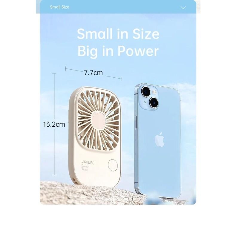 Quạt Mini Cầm Tay Jisulife FA49 2000mAh Nhỏ Gọn - Siêu Mỏng - Dễ Thương - Hàng Chính Hãng