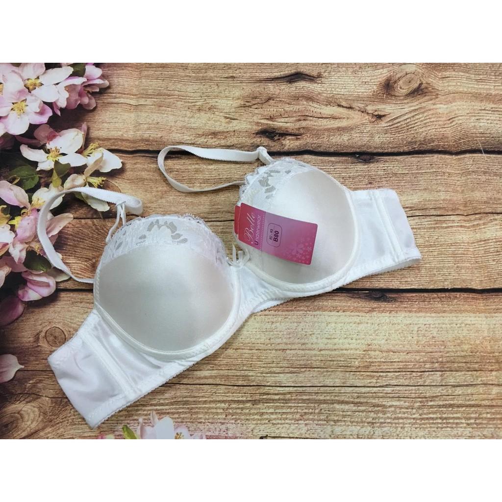 Áo Lót Nữ Mút Mỏng Trơn Phối Ren Có Gọng Cài Sau 2 Móc Belle 210 – Thoáng Mát, Nâng Đỡ Vừa Vặn