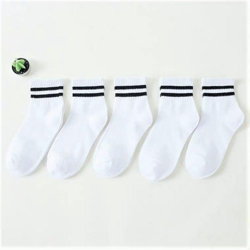 Tất nữ viền cổ kẻ ngang