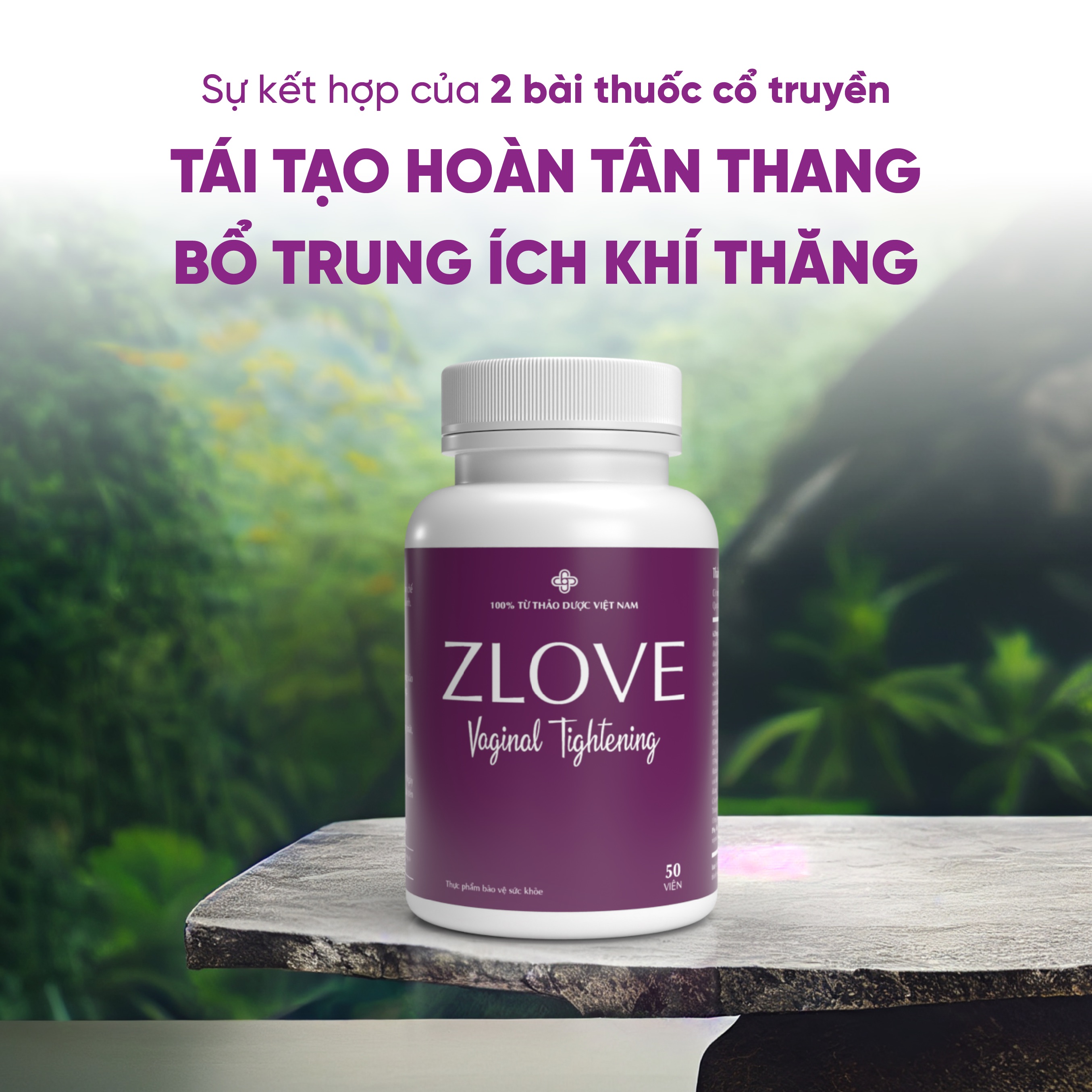 Thực Phẩm Bảo Vệ Sức Khỏe ZLove - Se Khít Tức Thì, Tăng Nội Tiết Tố Và Phục Hồi Sức Khỏe Phụ Nữ Sau Sinh Nhanh Chóng (50 viên/hộp)