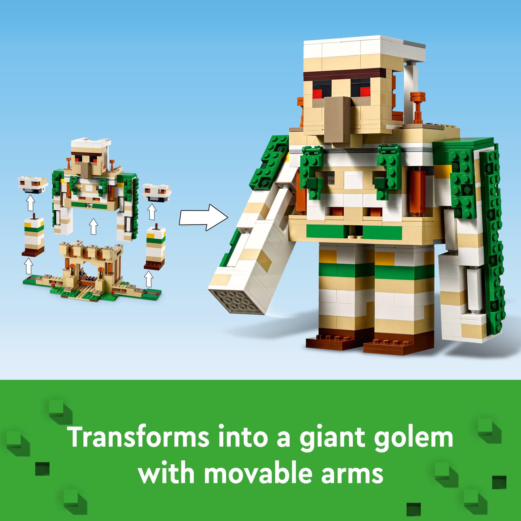 LEGO Minecraft 21250 Đồ chơi lắp ráp Iron Golem Fortress