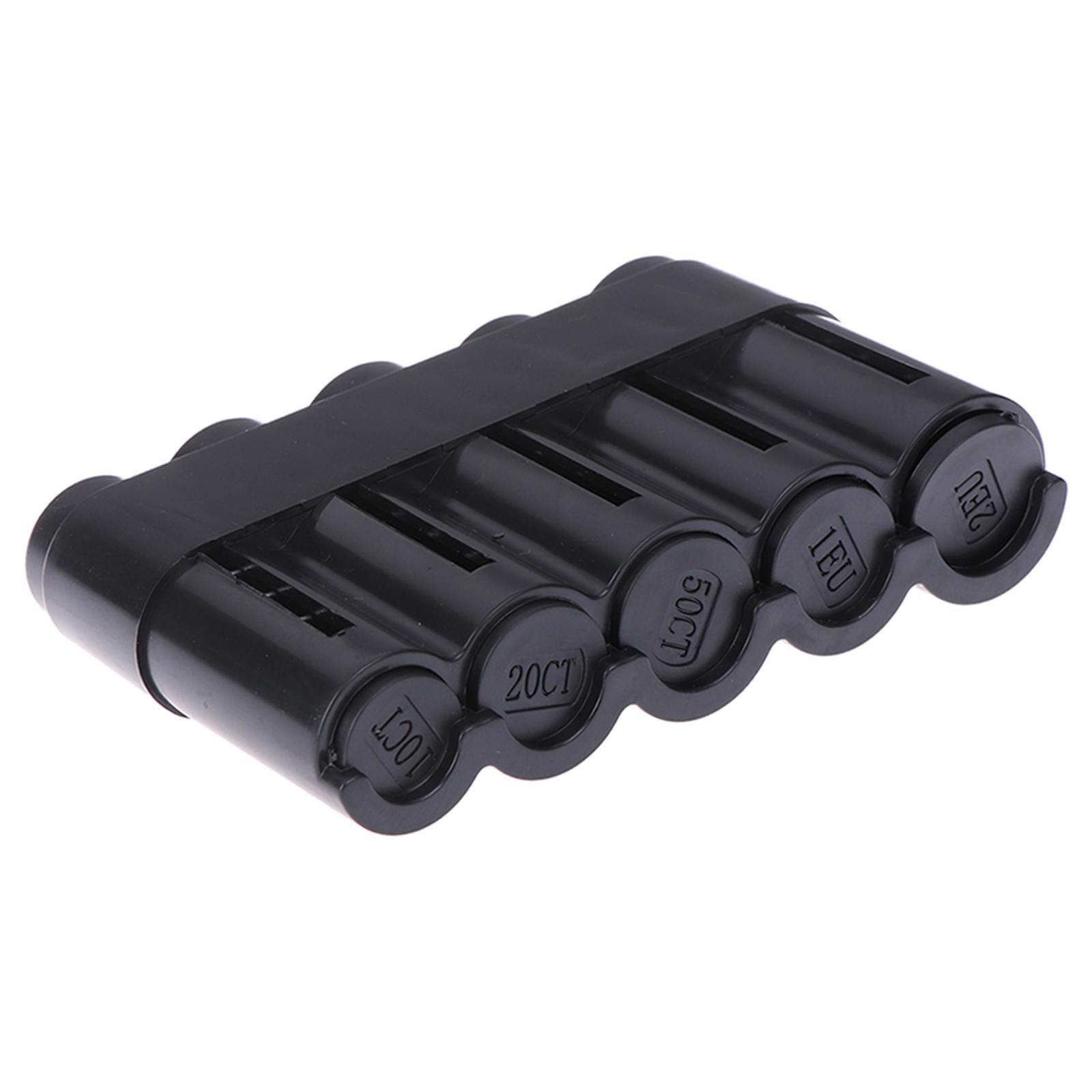 Clear Coin Sorter Supplies Easy Counting Storage Organizer Box for Businesses