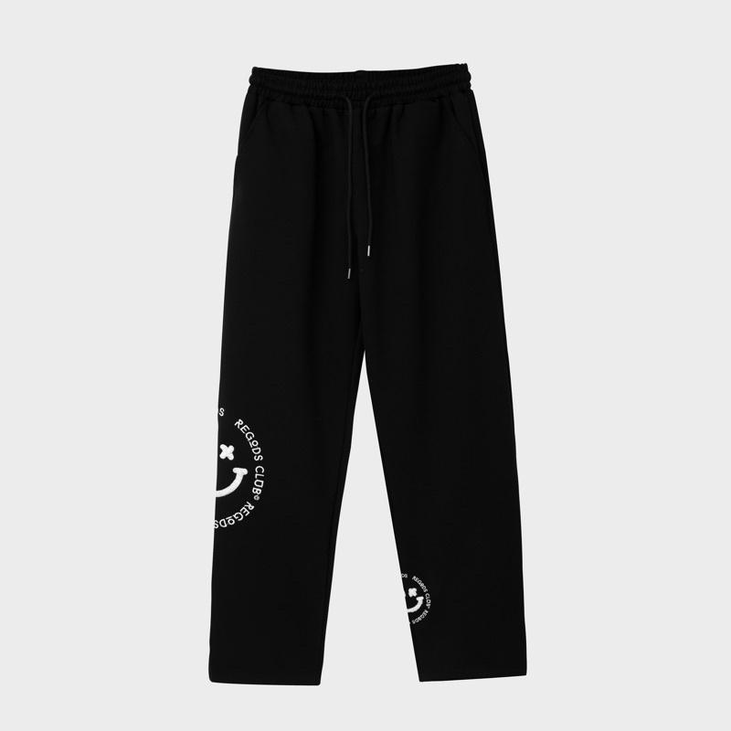 Quần dài Sweatpants thêu xù Smile Regods Unisex Form rộng